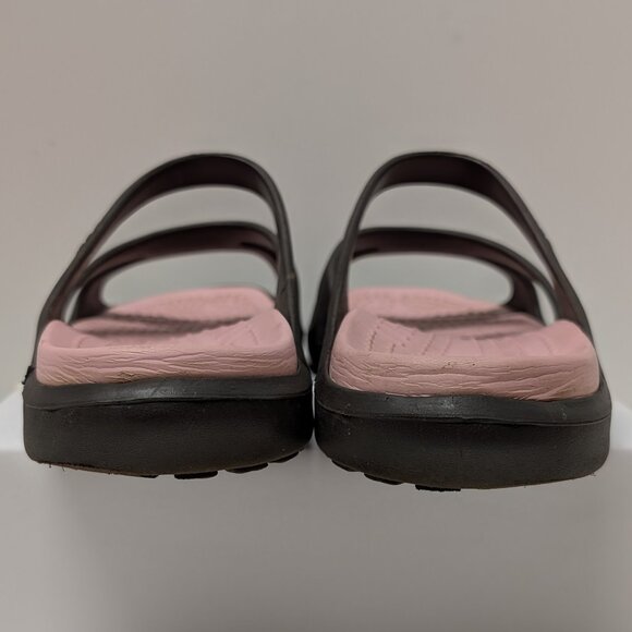 Crocs Meleen Sandals in Espresso & Petal Pink - Picture 8 of 15